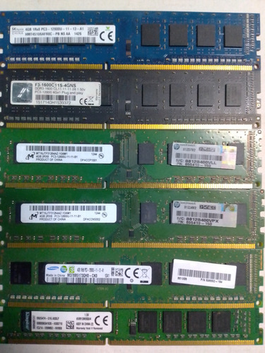 Memoria Ram Ddr3 2gb Varias Marcas-am3/fm2/fm1/core I7/i5/i3