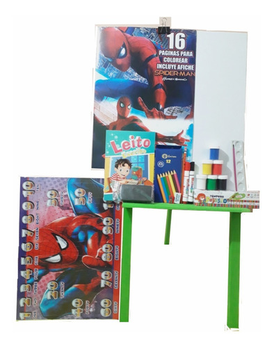 Tablero Infantil Borrable + Super Kit Dibujo Pintura 