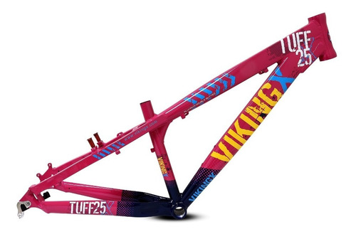 Marco Dirt Viking Tuff 25 Dh Rosado Azul Aro 26 