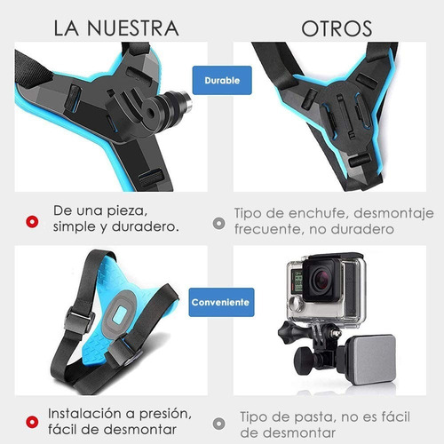 Imagen 7 de 8 de Soporte De Cámara, Soporte De Barbilla Para Casco+2 Tornillo