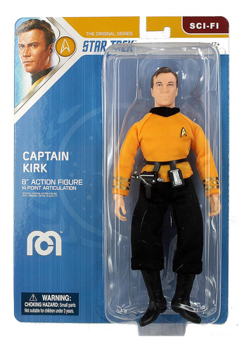 Muñeco Star Trek Capitan Kirk Articulado 20cm Mego M4e