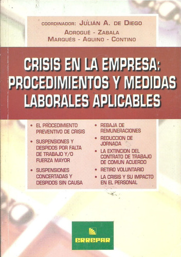 Crisis En La Empresa Procedimientos Laborales - De Diego Dyf