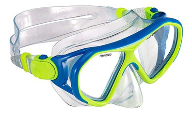 Imagen 2 de 5 de Mascara + Snorkel Agua Niño Us Divers Amarillo Diginet