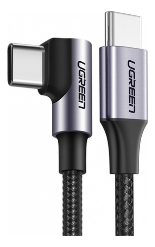 Cabo Usb C Ugreen Para Usb C 90° Macho/macho 2 Metros Preto