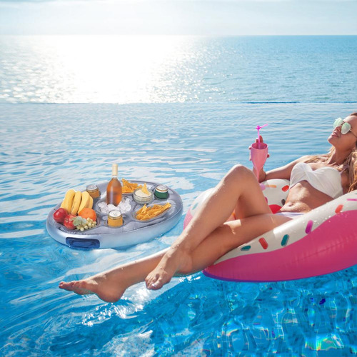 Bandeja Flotante Multifuncional Para Fiestas De Verano