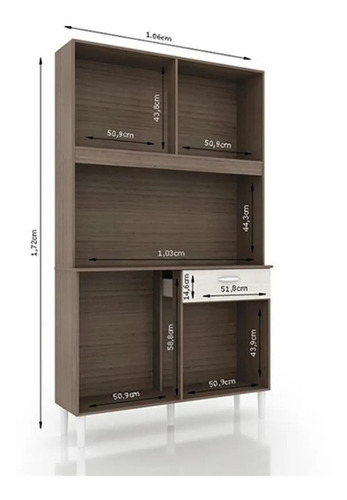 Imagen 2 de 6 de Mueble Cocina Compacta Kit 8 Puertas 1 Cajon LG