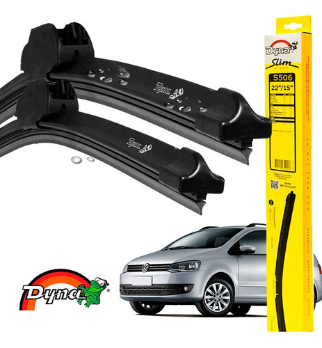 Kit Limpador Parabrisas Vw Spacefox 2012  Dyna Original