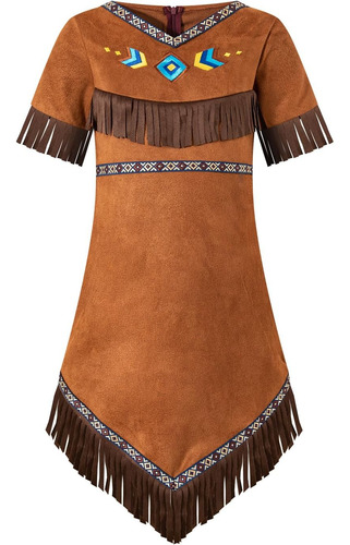 Disfraz De Nativo Americano De Okbebe, Vestido De Indios Ame