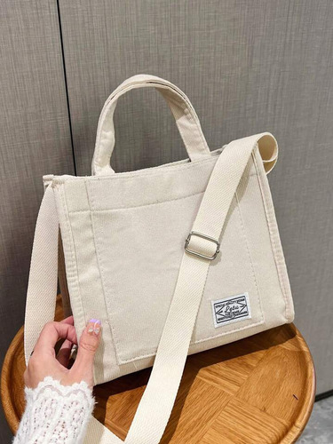 Tote Bags Cartera Reutilizable De Corderoy