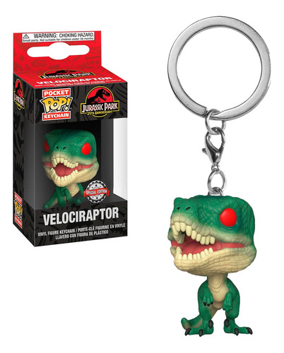 Funko Pop! chaveiro Chaveiro Jurassic Park Velociraptor Velociraptor/Jurassic Park/Chaveiro
