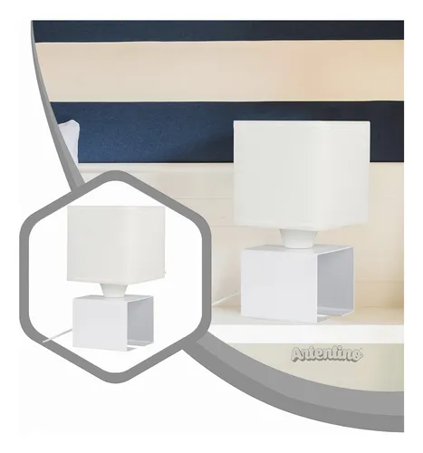 Lámpara Mesa Luz Led Velador Diseño Moderno Minimalista Cubo