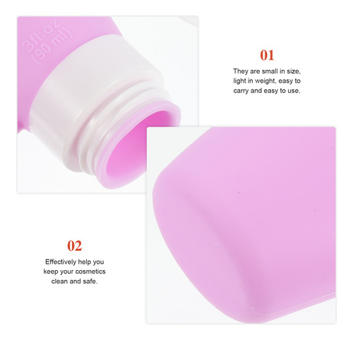 Botellas Vacías De Viaje Simples De 90 Ml, Botellas Dispensa