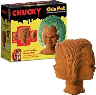 Chia Pet Chucky Childs Play Con Paquete De Semillas, Maceta 