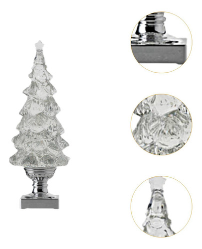 Mini Árbol De Navidad Luminoso, Adornos Artificiales Para
