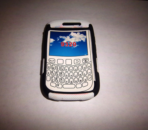 Blackberry Estuche Goma Antichoque Blanco Bb 9320