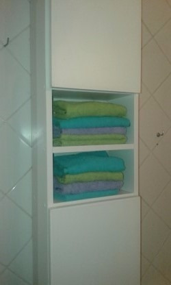 Toallero De Baño Mueble En Melamina En Cuotas Sin Interes!