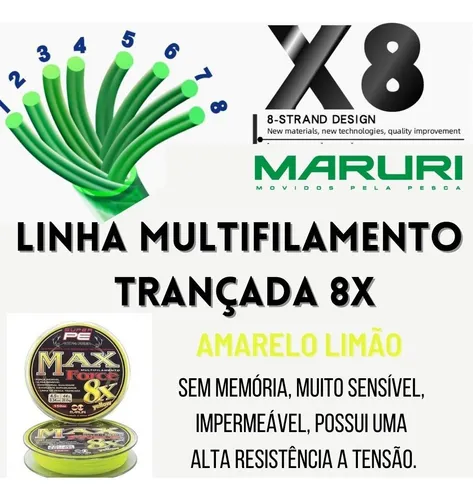 Línea Mult Premium Max Force Maruri 8 x 0,27 mm 150 m Amarilla