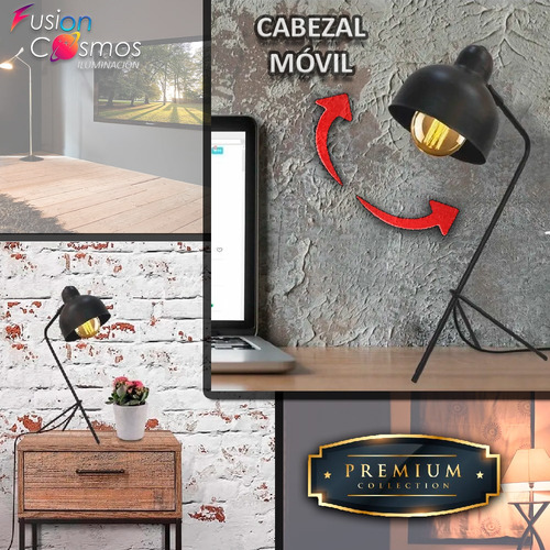 Velador Mesa Moderno Escritorio Vintage Industrial Led