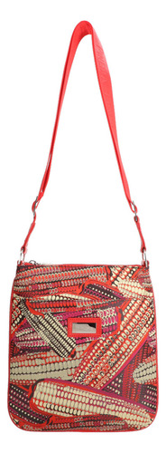 Bolsa Crossbody Xiki Pineda Covalin Diseño Mazorca Naranjafucsiabcxjmz Mazorca