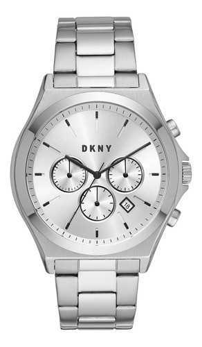 Reloj Para Caballero Dkny Ny1602 Color Plata De Acero Color de la correa Plateado Color del bisel Plateado Color del fondo Plateado