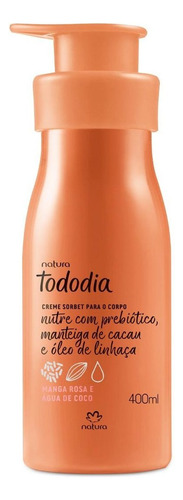 Creme Hidratante Para Corpo Natura Tododia Manga Rosa E Agua De Coco Pote De 400ml/400g