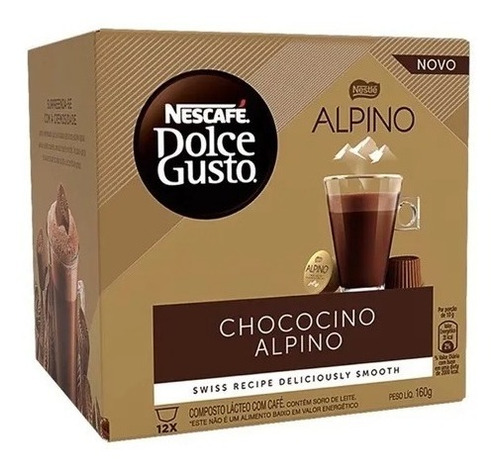 Capsula Dolce Gusto Chococino Alpino Caixa Com 12 Unidades