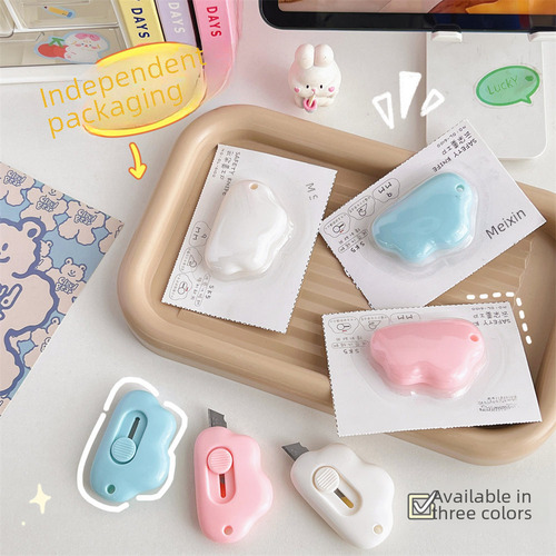 2 Cuchillos Nube Blanca Mini Cortador Japonés Creativo