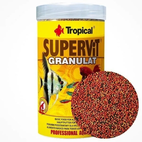 Alimento Granulado Para Peces Tropical Supervit 55 Gr 100 Ml