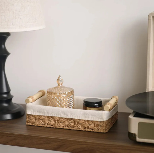 Canastas Organizadora De Caja De Almacenamiento 2pzs Domiviva Color Beige