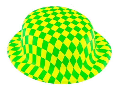 Sombrero Neón Plástico Multicolor Surtido (docena) Hora Loca