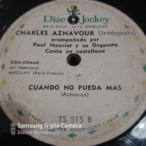 Simple Charles Aznavour Disc Jockey C12