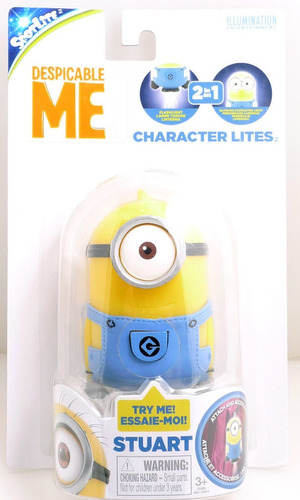 Minion Llavero Figura Luminosa Dave O Stuart Original 10cm