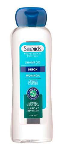 Shampoo Simond´s Detox Moringa Limpieza Profunda  410ml