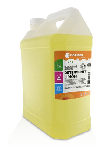 Detergente De Limón Concentrado Para Todo Uso 5 Litros