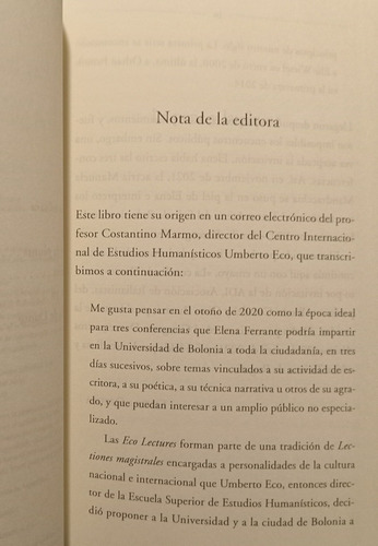 En Los Márgenes - Elena Ferrante - Como Nuevo - Puan (Usado)