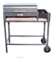 Comprar Parrilla móvil Tromen Chulengo a Leña 1.01m de ancho 1.127m de alto 52cm de profundidad negra