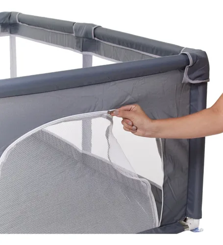 Cercado Port til Infantil Baby Playpen 150x180 Cinza