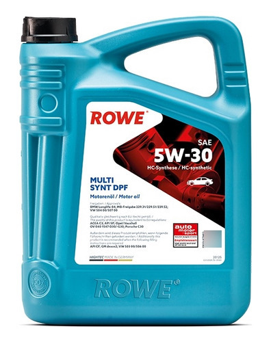 Aceite Rowe Hightec Multi Synt Dpf 5w30 (5lt)