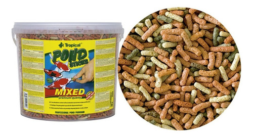 Ração Para Carpas Tropical Pond Sticks Mixed 430gr 430 Balde