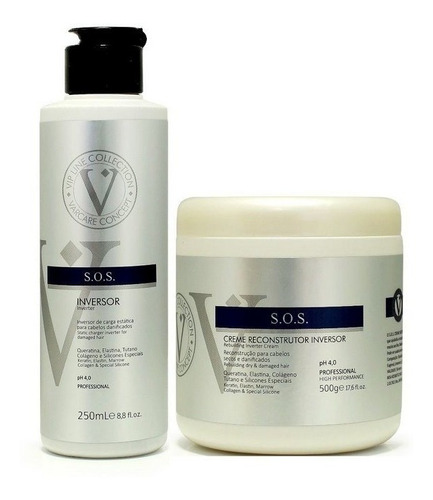 Sos Inversor 250ml + Creme Reconstrutor Varcare Vip Line