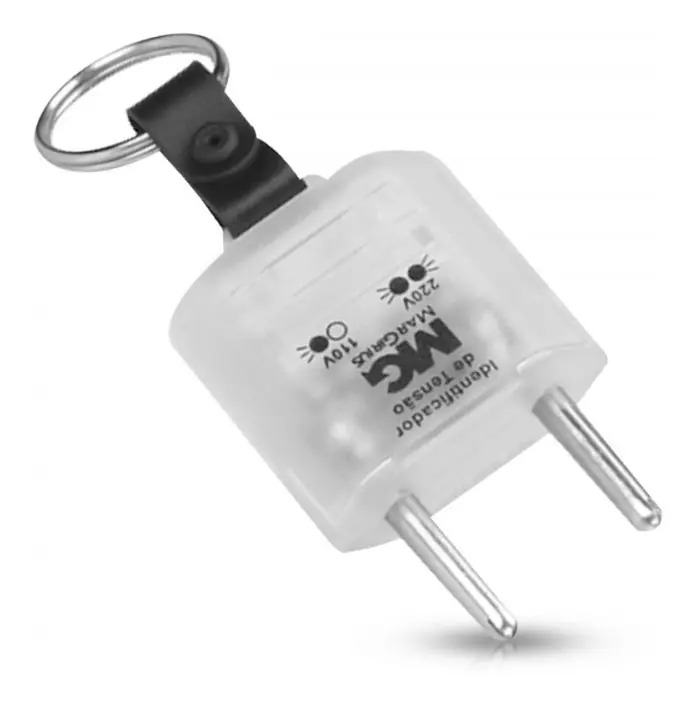 Plugue Tomada Teste Identificador Tensão Margirius 110v 220v