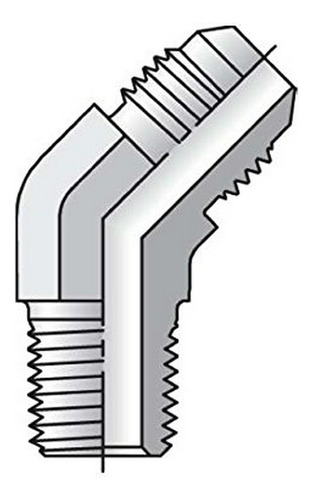 Parker Triple-lok - Codo Macho De 45° 37° Flare / Nptf