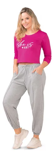 Jogger Mujer Gris Mp 206