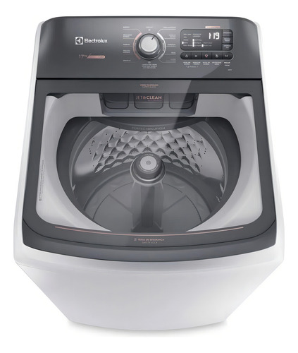 Máquina de Lavar Electrolux LEC17 Branca 17kg Premium Care com Cesto Inox e Jet&clean 127V