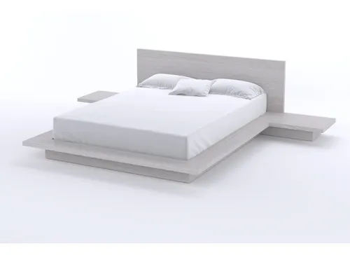 Juego De Alcoba Cama Queen 160 Madera Maciza De Roble