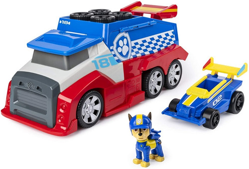Paw Patrol Parada De Pits Ready Rescue Vehiculo De Carreras