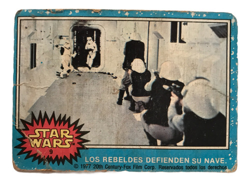 Star Wars Topps Mexico 1977 Tarjeta #9 En Español Rare Card