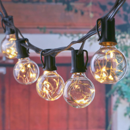 Luces De Cuerda Para Exteriores Para Patio De 7.6 Metros Con