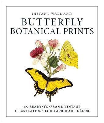 Instant Wall Art - Butterfly Botanical Prints : 45 Ready-to-