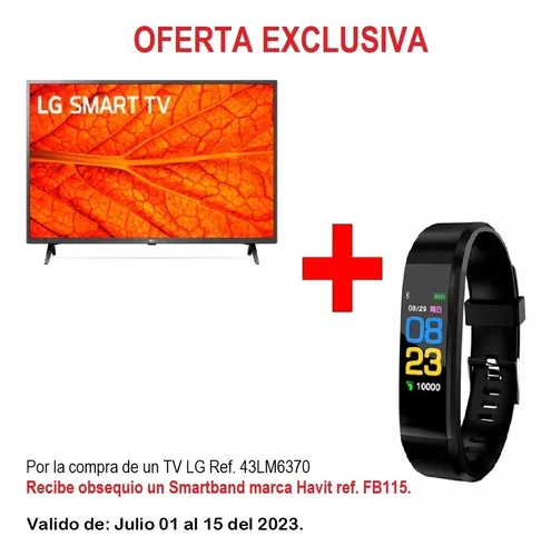 LG Full HD TV 43'' LM6370 con AI (Inteligencia Artificial),Procesador Quad  Core, Virtual Surround Plus - 43LM6370PDB